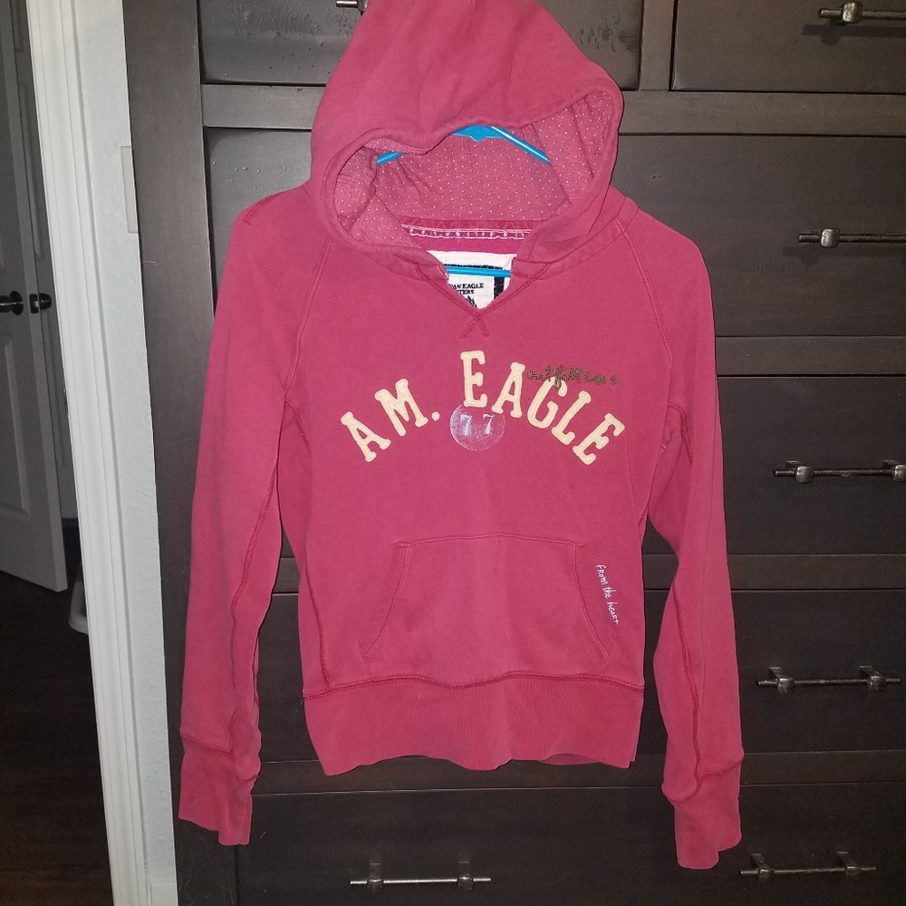 American Eagle AE pink hoodie medium sweatshirt